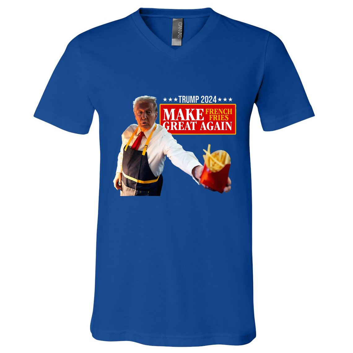 French Fry Make French Fries Great Again V-Neck T-Shirt