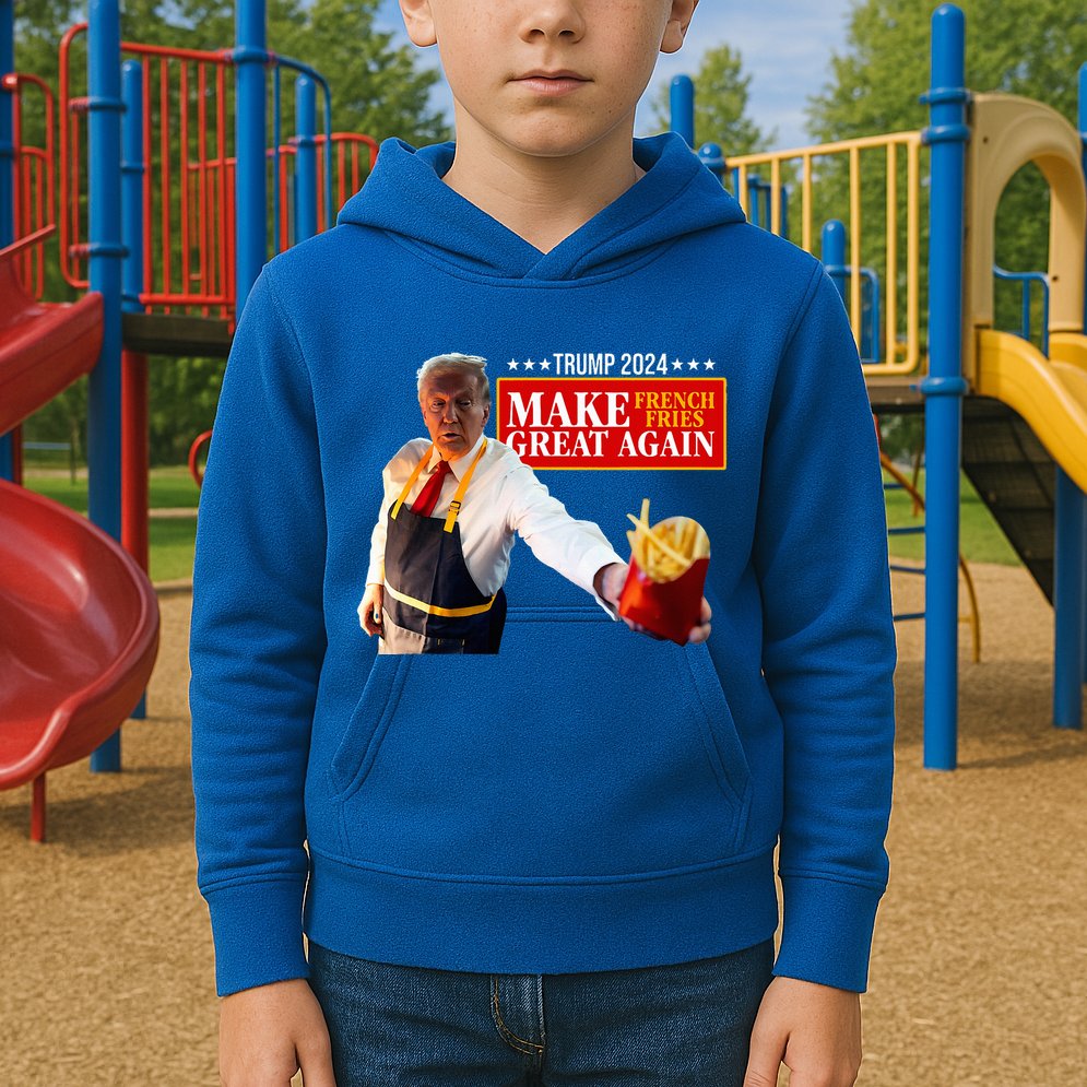 French Fry Make French Fries Great Again Kids Hoodie