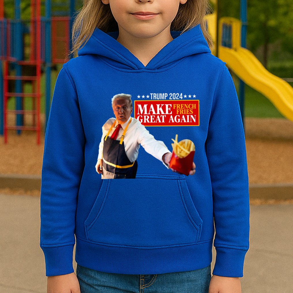 French Fry Make French Fries Great Again Kids Hoodie