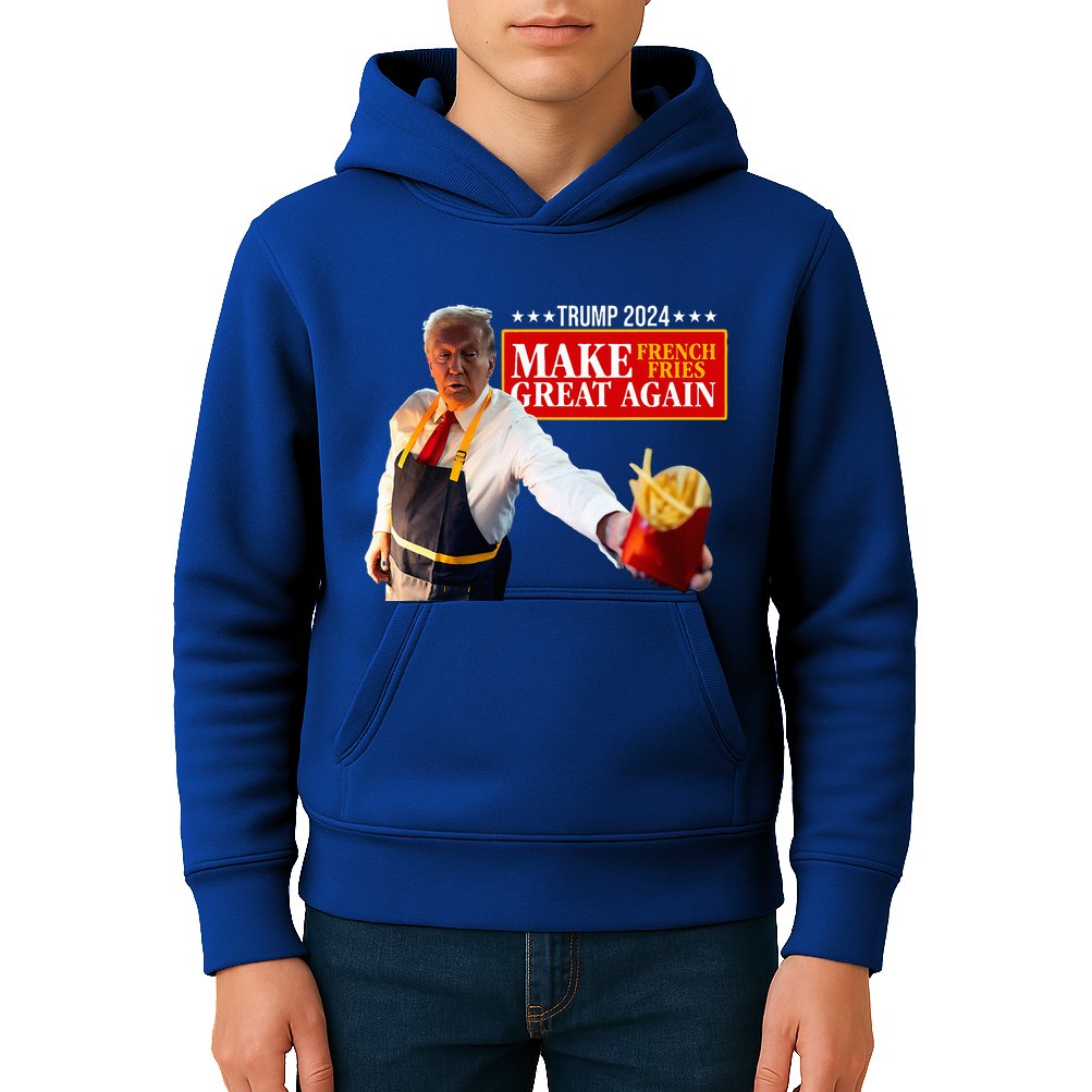 French Fry Make French Fries Great Again Kids Hoodie