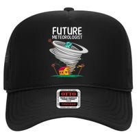 Funny Future Meteorologist Gift For Kids Cool Meteorology High Crown Mesh Back Trucker Hat