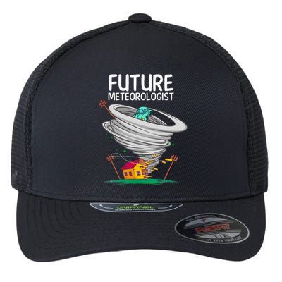 Funny Future Meteorologist Gift For Kids Cool Meteorology Flexfit Unipanel Trucker Cap