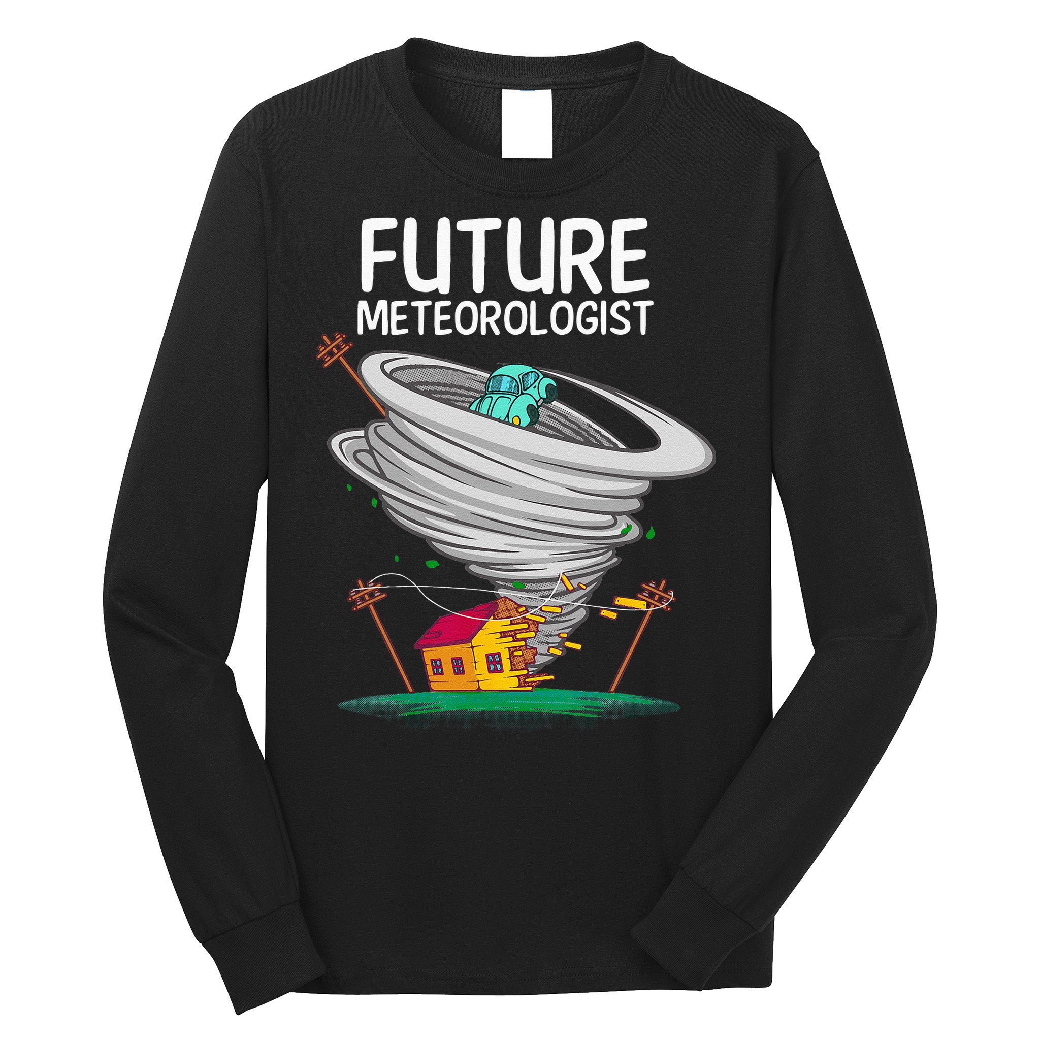 Funny Future Meteorologist Gift For Kids Cool Meteorology Long Sleeve Shirt