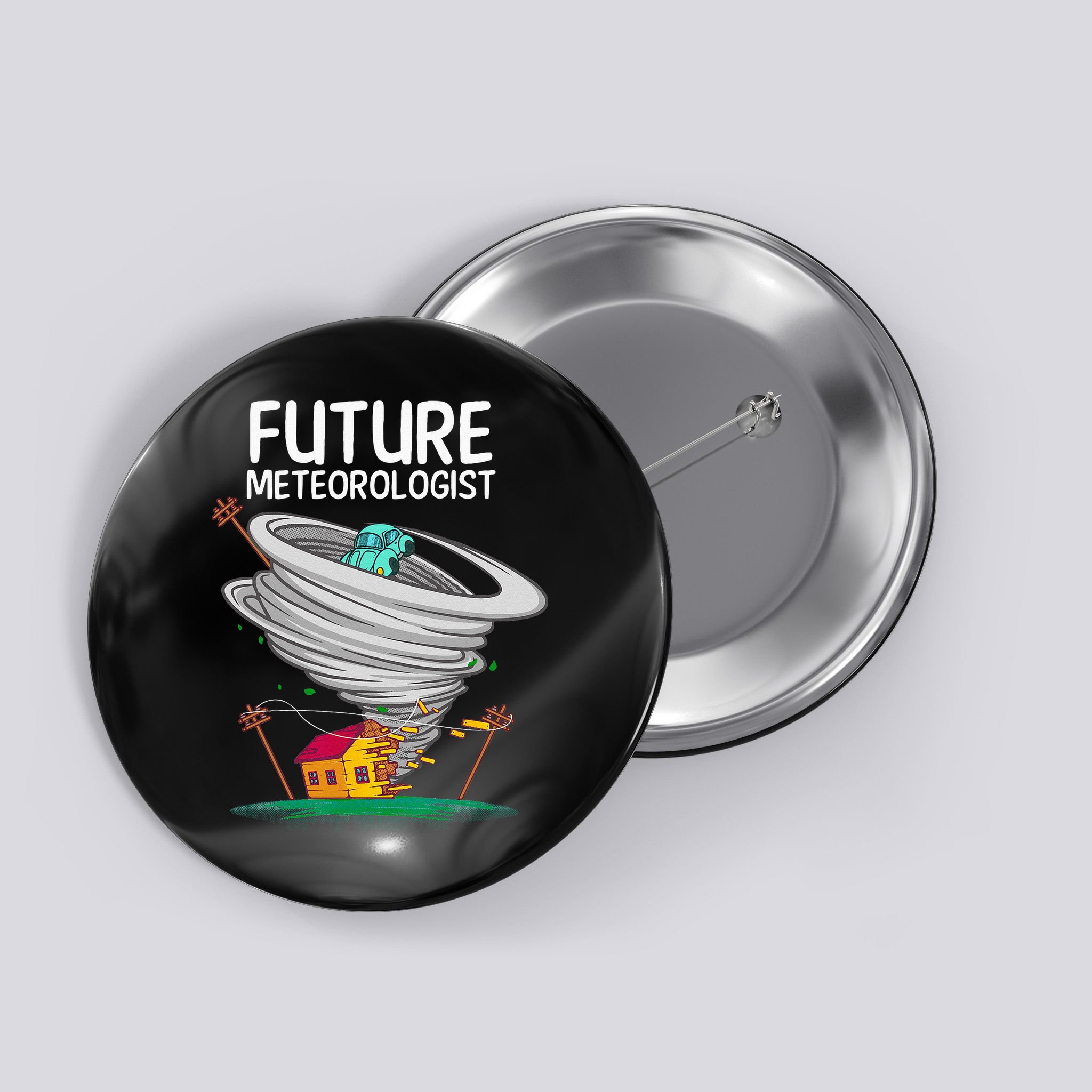 Funny Future Meteorologist Gift For Kids Cool Meteorology Button