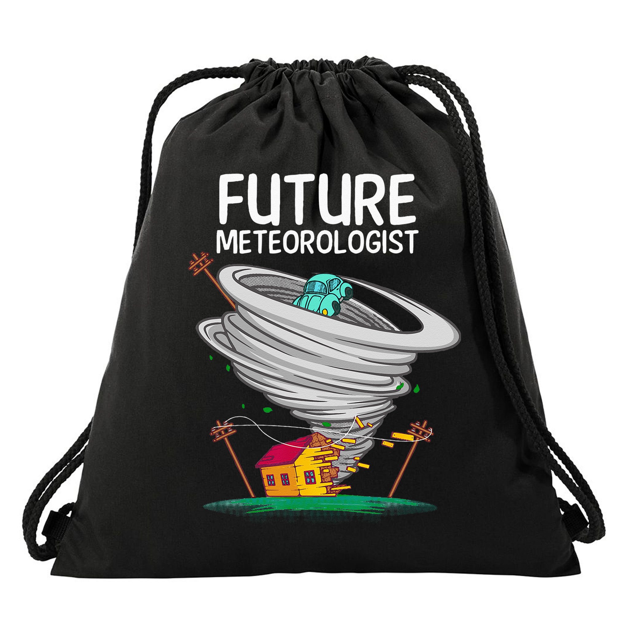 Funny Future Meteorologist Gift For Kids Cool Meteorology Drawstring Bag