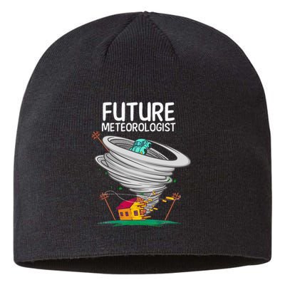 Funny Future Meteorologist Gift For Kids Cool Meteorology Sustainable Beanie