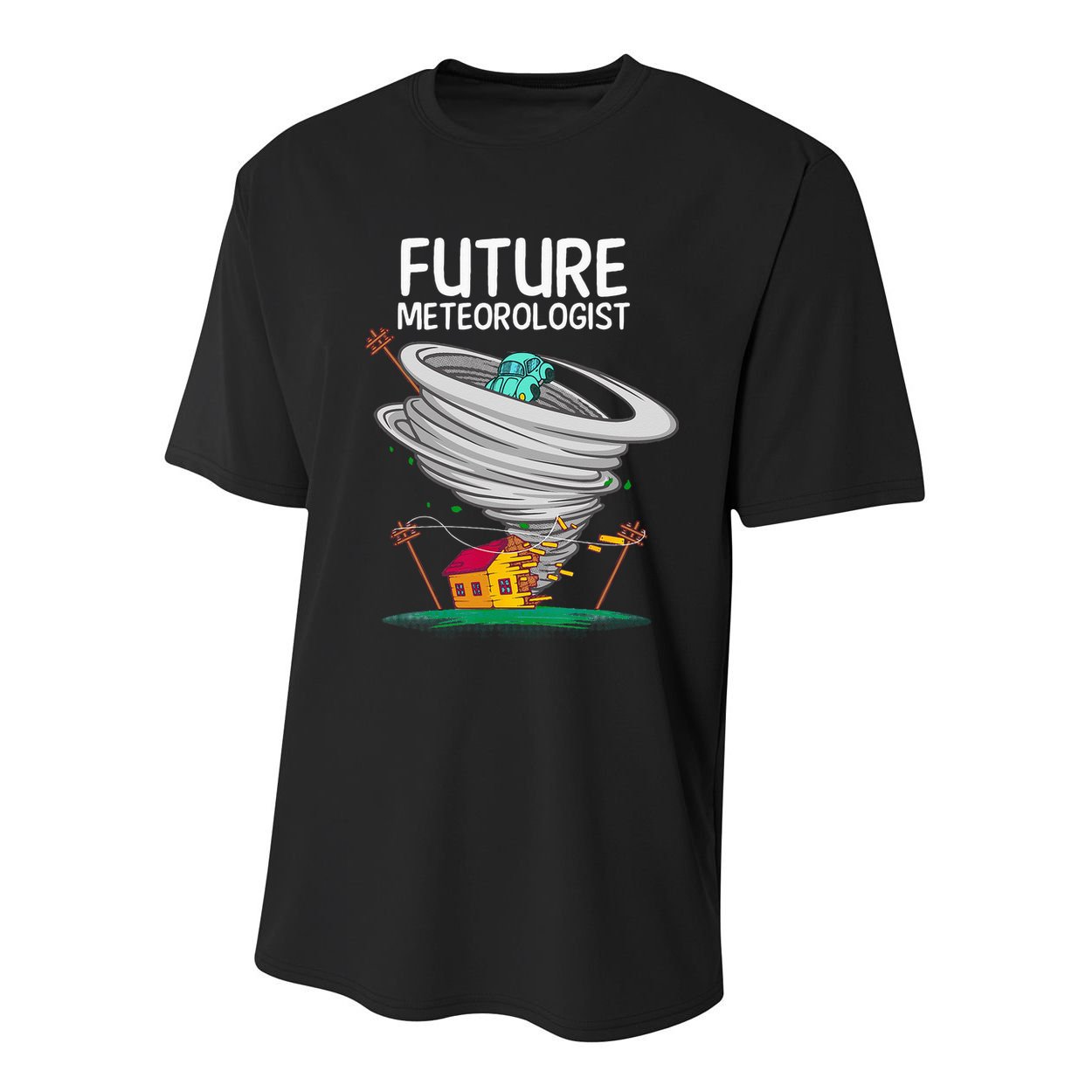 Funny Future Meteorologist Gift For Kids Cool Meteorology Youth Performance Sprint T-Shirt