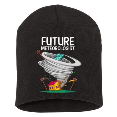 Funny Future Meteorologist Gift For Kids Cool Meteorology Short Acrylic Beanie