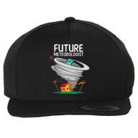 Funny Future Meteorologist Gift For Kids Cool Meteorology Wool Snapback Cap