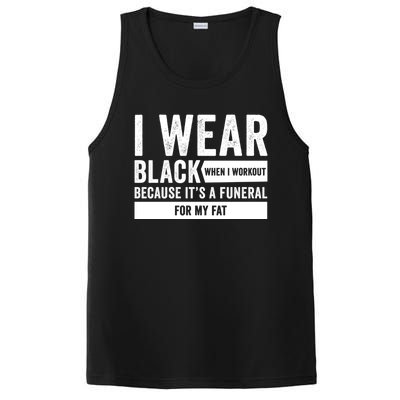 Funeral For My Fat Funny Workout Quote PosiCharge Competitor Tank