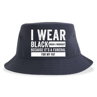 Funeral For My Fat Funny Workout Quote Sustainable Bucket Hat