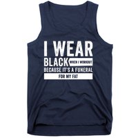 Funeral For My Fat Funny Workout Quote Tank Top