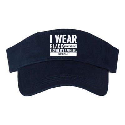 Funeral For My Fat Funny Workout Quote Valucap Bio-Washed Visor