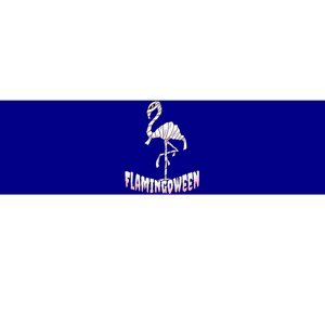 Flamingoween Flamingo Mummy Halloween Costume Bumper Sticker