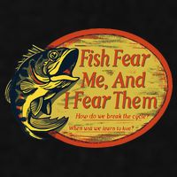 Fish Fear Me And I Fear Them How Do We Break The Cycle Ladies PosiCharge Tri-Blend Wicking Tank
