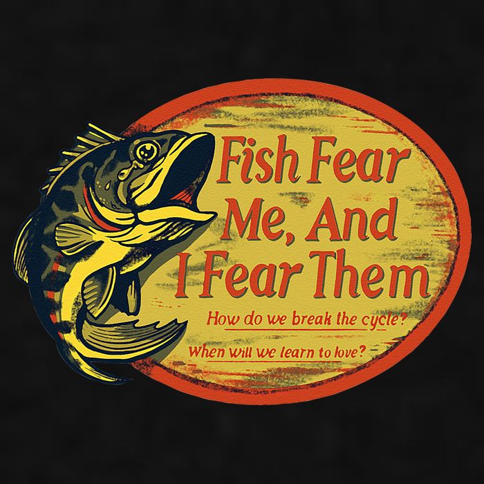 Fish Fear Me And I Fear Them How Do We Break The Cycle Ladies PosiCharge Tri-Blend Wicking Tank
