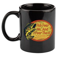 Fish Fear Me And I Fear Them How Do We Break The Cycle 11oz C Handle Ceramic Mug
