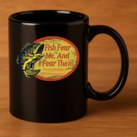 Fish Fear Me And I Fear Them How Do We Break The Cycle 11oz C Handle Ceramic Mug