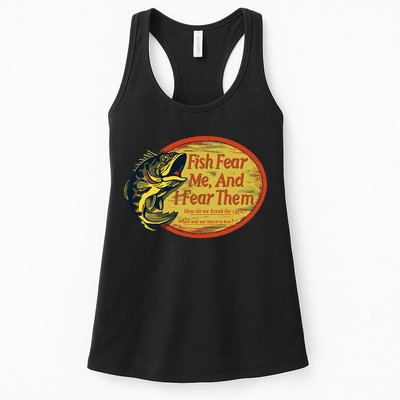 Fish Fear Me And I Fear Them How Do We Break The Cycle Womens Tank Top