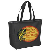Fish Fear Me And I Fear Them How Do We Break The Cycle Zip Tote Bag