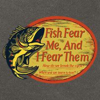 Fish Fear Me And I Fear Them How Do We Break The Cycle Cotton Canvas Backpack