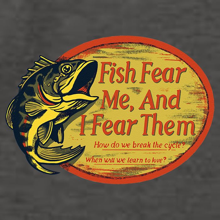 Fish Fear Me And I Fear Them How Do We Break The Cycle Vector Backpack