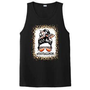 Funny Football Mom Messy Bun Player Mom Mother's Day Cool Gift PosiCharge Competitor Tank