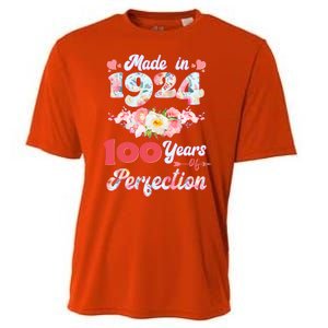 Flower Floral Made In 1924 100 Years Of Perfection Cooling Performance Crew T-Shirt