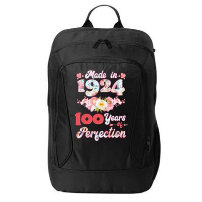 Flower Floral Made In 1924 100 Years Of Perfection City Backpack