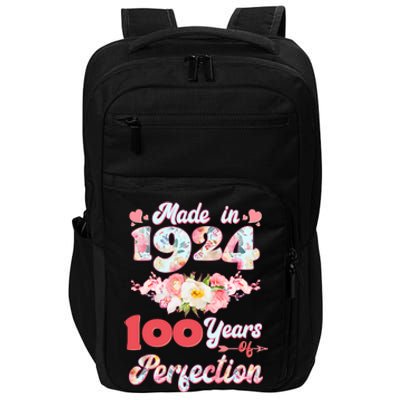 Flower Floral Made In 1924 100 Years Of Perfection Impact Tech Backpack