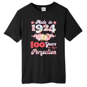 Flower Floral Made In 1924 100 Years Of Perfection Tall Fusion ChromaSoft Performance T-Shirt