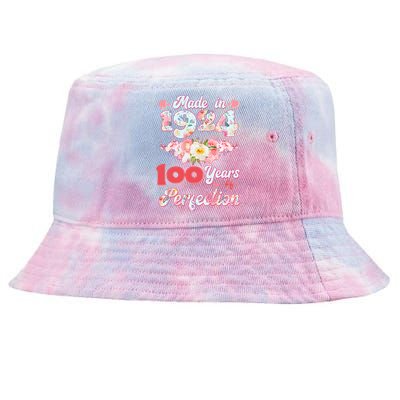 Flower Floral Made In 1924 100 Years Of Perfection Tie-Dyed Bucket Hat