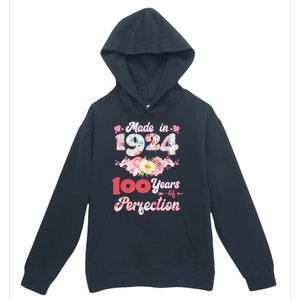 Flower Floral Made In 1924 100 Years Of Perfection Urban Pullover Hoodie