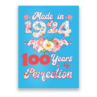 Flower Floral Made In 1924 100 Years Of Perfection Poster