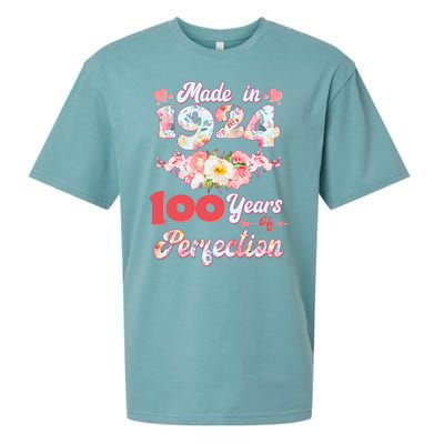 Flower Floral Made In 1924 100 Years Of Perfection Sueded Cloud Jersey T-Shirt