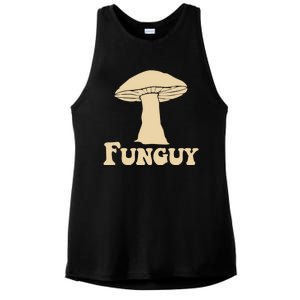 Funguy Funny Mushroom Fun Guy Ladies PosiCharge Tri-Blend Wicking Tank