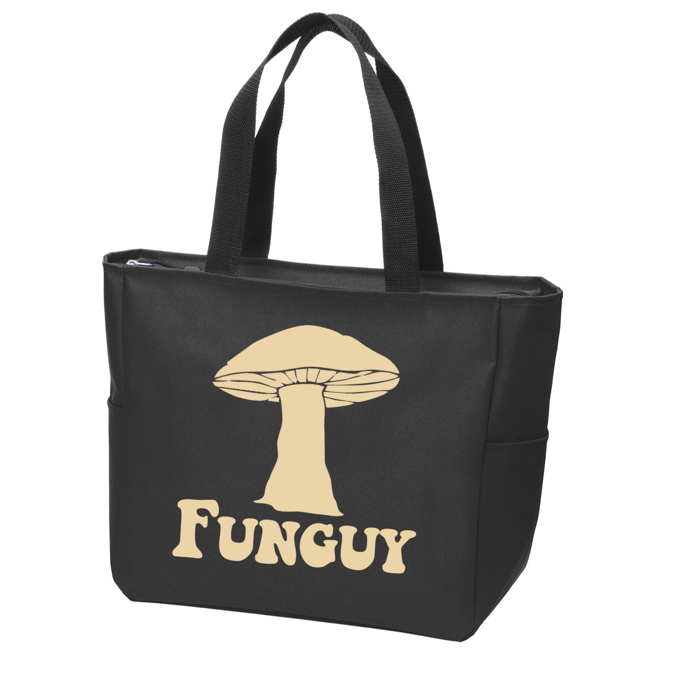 Funguy Funny Mushroom Fun Guy Zip Tote Bag