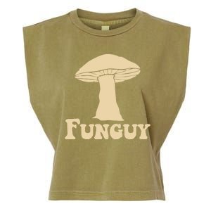 Funguy Funny Mushroom Fun Guy Garment-Dyed Women's Muscle Tee