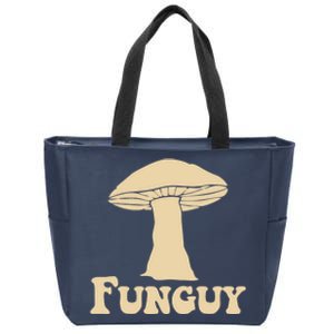 Funguy Funny Mushroom Fun Guy Zip Tote Bag