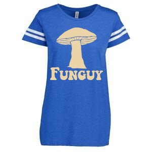 Funguy Funny Mushroom Fun Guy Enza Ladies Jersey Football T-Shirt