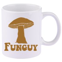 Funguy Funny Mushroom Fun Guy 11oz C Handle Ceramic Mug
