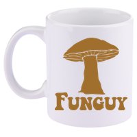Funguy Funny Mushroom Fun Guy 11oz C Handle Ceramic Mug