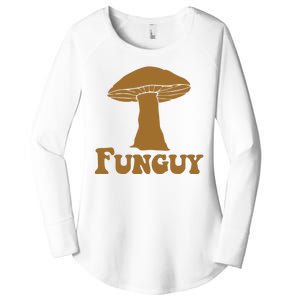 Funguy Funny Mushroom Fun Guy Women's Perfect Tri Tunic Long Sleeve Shirt