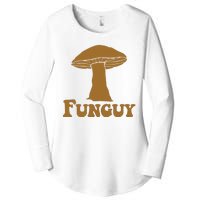 Funguy Funny Mushroom Fun Guy Women's Perfect Tri Tunic Long Sleeve Shirt