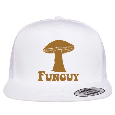 Funguy Funny Mushroom Fun Guy Flat Bill Trucker Hat