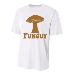 Funguy Funny Mushroom Fun Guy Performance Sprint T-Shirt