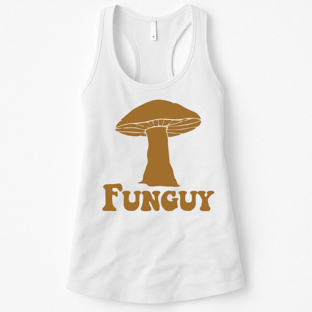 Funguy Funny Mushroom Fun Guy Womens Tank Top