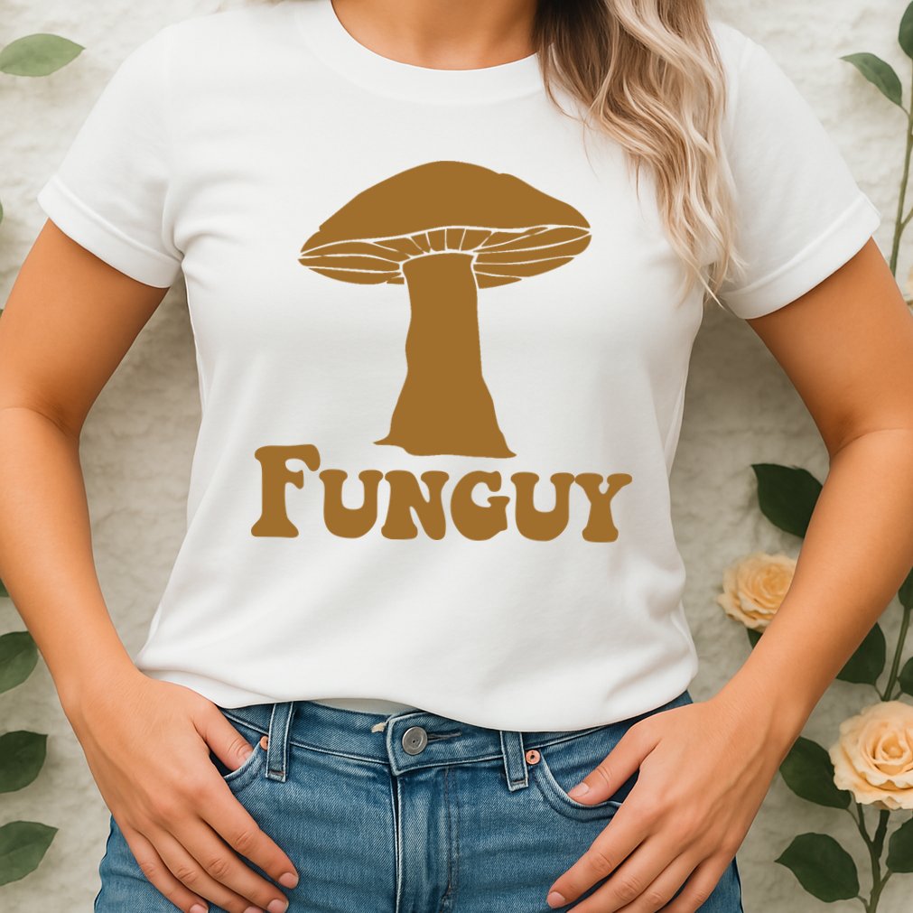 Funguy Funny Mushroom Fun Guy Womens T-Shirt