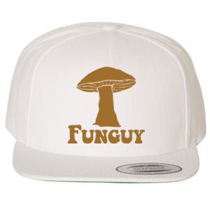 Funguy Funny Mushroom Fun Guy Wool Snapback Cap