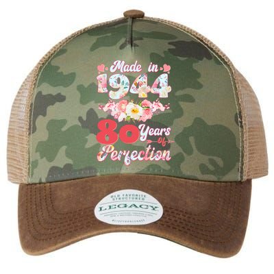 Flower Floral Made In 1944 80 Years Of Perfection Legacy Tie Dye Trucker Hat